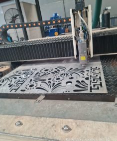 Laser Cutting Pattern on Steel Material